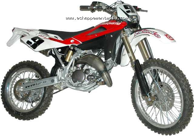 ECHAPPEMENT MOTO CROSS NINJA POT PROGUN HUSQVARNA 125 WR + SILENCIEUX ALU POLI PG07.09